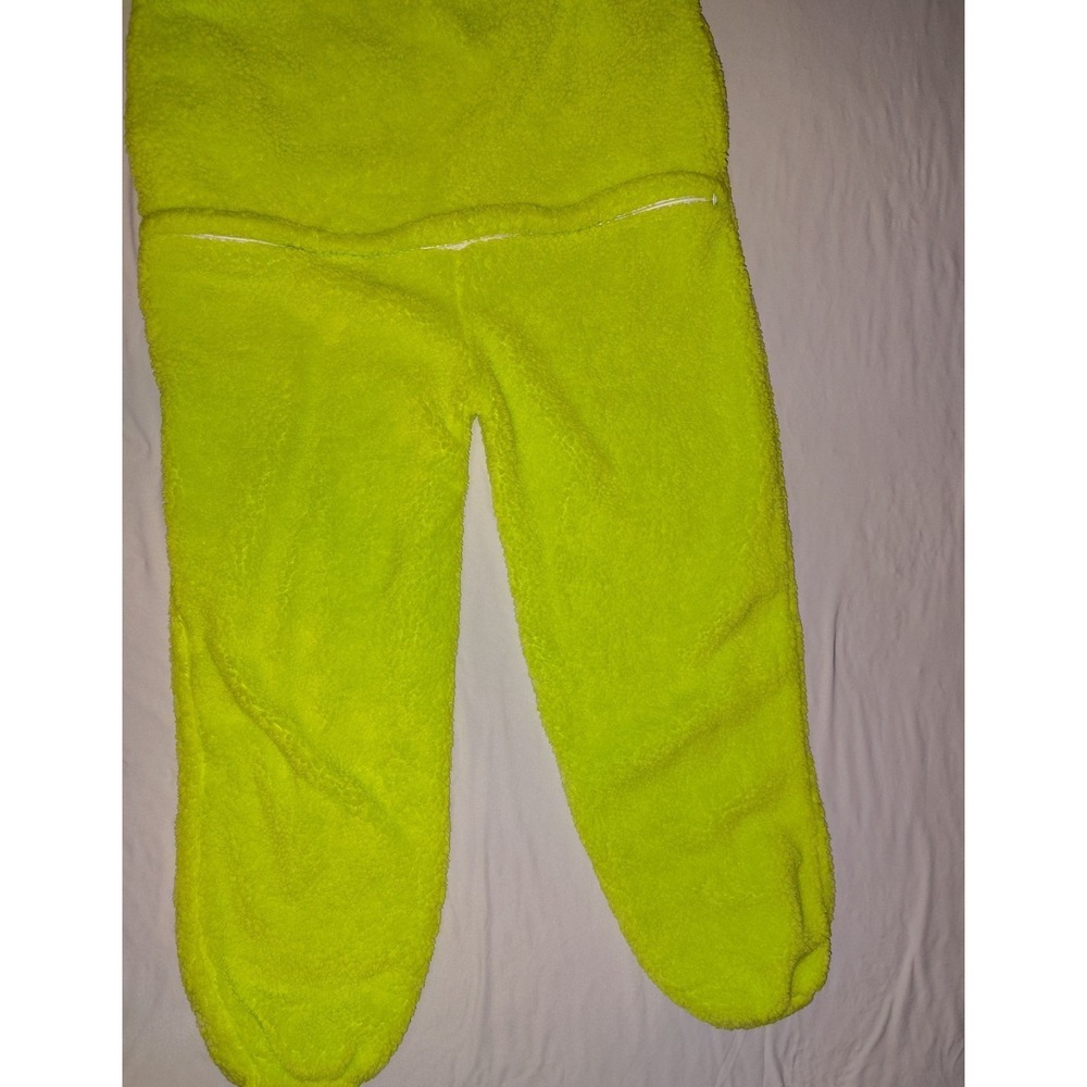 Teletubbies Dipsy Green Fleece Hooded Zip One-Piece Pajama XL - Picture 7 of 7